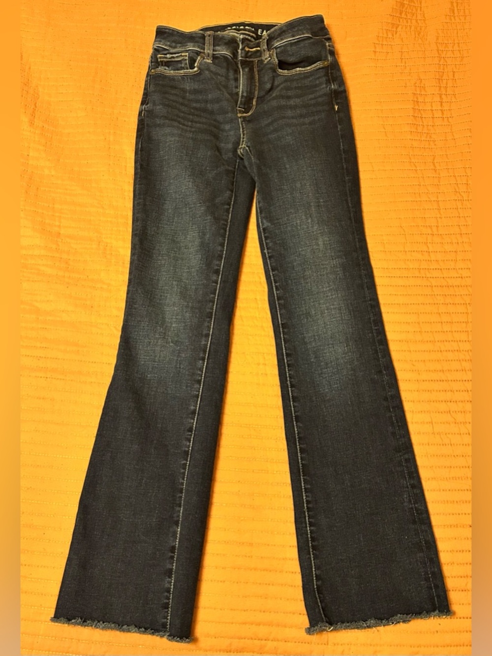 Next Level Apparel Dark Blue Flare Jeans